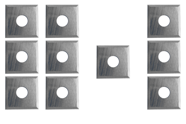 10x plaquettes carbure 12x12x1,5 mm bois | HC20 | 35°