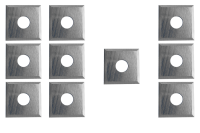10x plaquettes carbure 12x12x1,5 mm bois | HC20 | 35°
