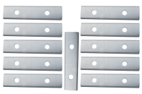 10x plaquettes carbure 49,5x12x1,5 mm bois | HC20 | 35°