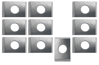 10x plaquettes carbure 7,5x12x1,5 mm bois | HC20 | 35°