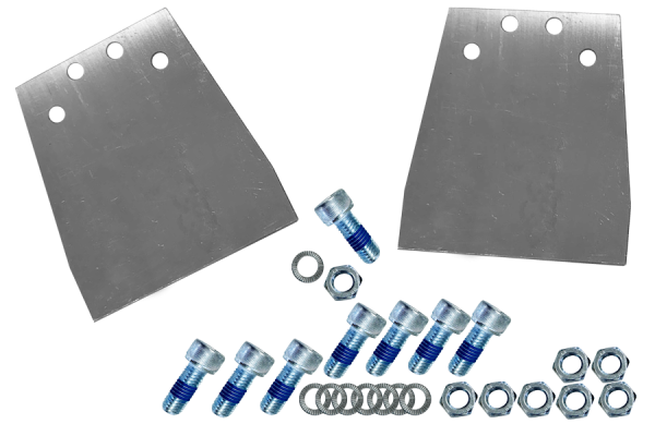 2x Ersatzspachtel Klingen Ersatzblatt für Spachtelmeißel 150x165 mm (4 Loch)