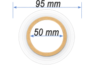 6x Film étirable pour palettes d’emballage de banderolage déménagement 50 cm (vert) 17 µm