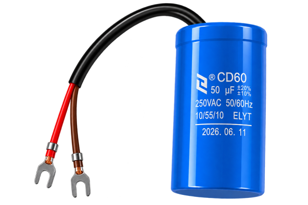 Kondansatör kalkış kondansatörü motor kondansatörü çalışma kondansatörü 450V AC 50µF (CD60)